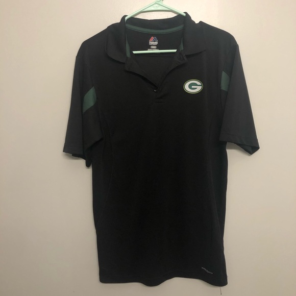 Majestic Other - Majestic NFL Green Bay Packers polo shirt black